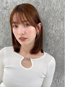 シーシンジュク 新宿南口(Sea shinjuku) 韓国風前髪×レイヤーカット【髪質改善/新宿/レイヤーカット】