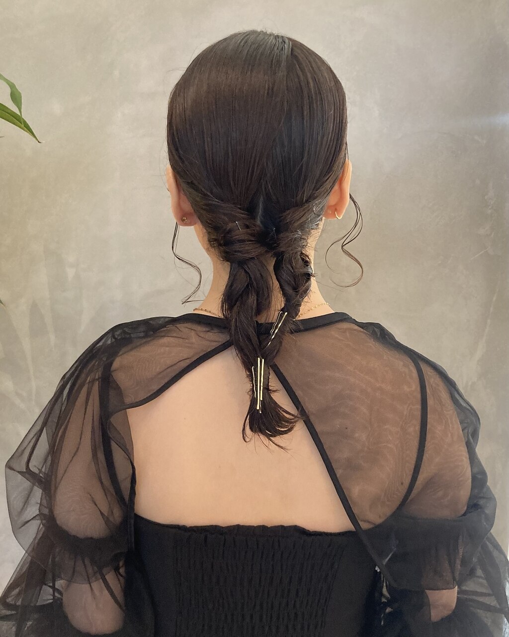 Gynanisa maja ♂♀ペアセット タイトツインお呼ばれヘアセット【shiho】：L189809540｜シアン