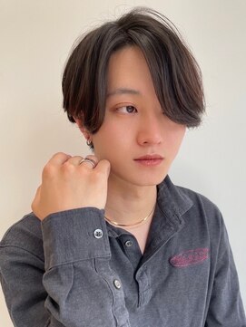 ツーダブル 梅田茶屋町中崎町店(WW..) センターパートメンズマッシュパーマニュアンスパーマ刈り上げ