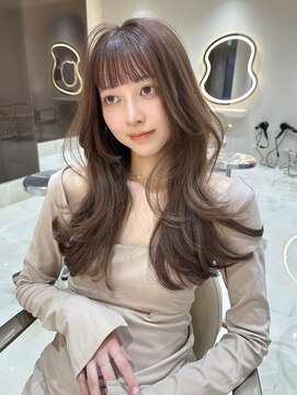 サイン 渋谷(SIGN) ザクザクレイヤーカット巻き方簡単ロング韓国アイドル表参道渋谷