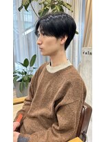 カルナ バイ エルモ(calna by ELMO)&nbsp;スーツ短髪ツーブロック束感モテる黒髪シークレットパーマ流行