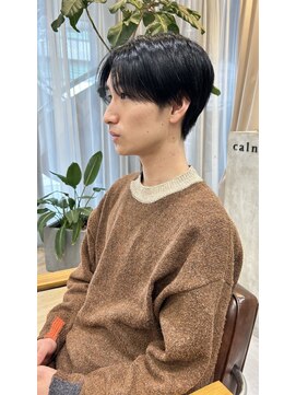 カルナ バイ エルモ(calna by ELMO) スーツ短髪ツーブロック束感モテる黒髪シークレットパーマ流行