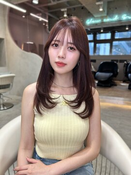 グロー 大宮(GLROW) 韓国　レイヤーカット　顔周り　1カール　haruhi