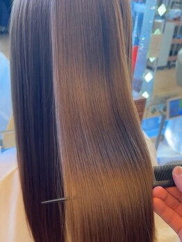 チップタップ 目白店(tip top)の写真/バイカルテ☆酸熱トリートメントで髪質改善を！自然なうるツヤ＆やわらかさで、つい触れてしまうほど♪