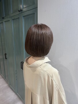 ヘアサロン ナノ(hair salon nano) 大人ボブ×ナチュラル白髪ぼかしハイライトカラー