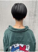 【morio池袋】ぱっつん刈り上げ耳掛けショートスタイル＊