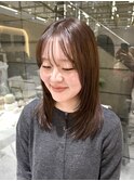 【ナツミ】韓国顔まわりレイヤーと赤み消しカラーで大人っぽく