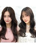 前髪顔まわり韓国ヘアレイヤーカットサイドバンク2wayバンク韓国
