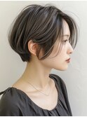 ☆イメチェンピンクベージュアンブレラカラー前髪クールショート