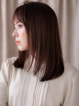 カバーヘア イヴ 戸頭店(COVER HAIR EVE) 美髪チェリーブラウン大人美人小顔艶感ストレートY戸頭30代40代