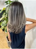 contrast ash balayage