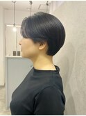 前髪短めのハンサムショート