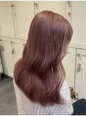 14894オリーブグレージュ韓国風巻きレイヤーカットワンホンヘア
