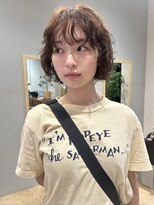 トリッカ 銀座(tricca)&nbsp;ニュアンスパーマ/レイヤーボブ/ボブパーマ/顔周りレイヤー