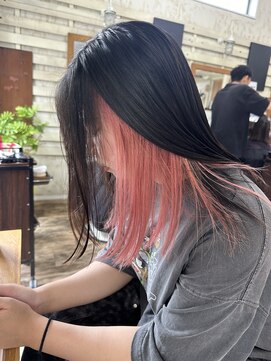 ラウラアンドロー(LAURA&RO) ミルクティーベージュダブルカラーインナーカラーケアブリーチ