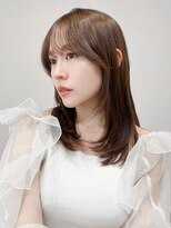 レア 表参道(L'ea)&nbsp;黒髪 クラゲヘアー オリーブグレー 小顔 ココアベージュ