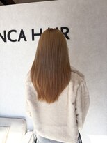 ブランカヘアー 西尾(BLANCA HAIR)&nbsp;ハイトーンベージュ／ロングレイヤー