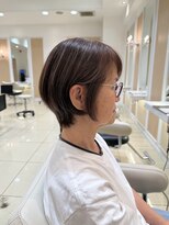アッシュ 中目黒店(Ash)&nbsp;白髪ぼかしハイライト×ショートボブ