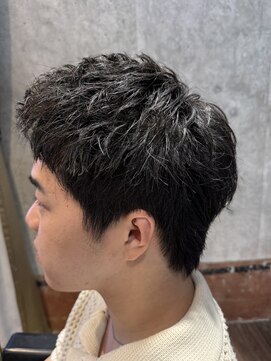 メンズココ メンズパーマ 韓国ヘア 日本橋店(MENS COCO) アップバングショート
