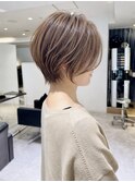 40代50代60代絶壁補正ショート白髪ぼかし銀座大人な丸みくびれ井