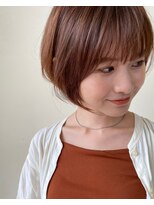 グレースバイハピネス(grace by happiness)&nbsp;顔周りカット×ショートボブ×天使の艶カラー5ミルクブラウン