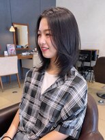 トップヘアー アヴェニュー 刈谷(TOPHAIR Avenue)&nbsp;顔まわりレイヤーミディアムスタイル