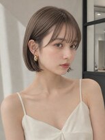 ユーフォリア 青山(Euphoria)&nbsp;大人可愛いマロンブラウン似合わせ耳かけボブ◎