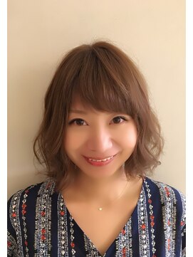 ロンド 銀座(Lond) ウェーブボブ スタイル  担当本田