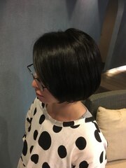 ツーブロックなボブヘアー