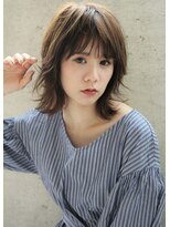 ヘアーアンドメイク シーク 吉祥寺(HAIR&MAKE SeeK) 無造作レイヤー×オリーブグレー【seek吉祥寺】