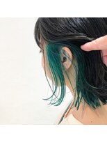 アッシュ 武蔵小金井店(Ash)&nbsp;インナーカラーオーロラグリーン☆