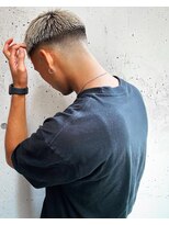 アイリーヘアデザイン(IRIE HAIR DESIGN)&nbsp;【IRIE HAIR赤坂】伸ばしかけ×フェード×ハイトーンカラー