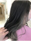 インナーカラーシルバー