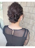 シニヨン お呼ばれ ヘアセット