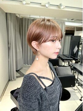 ヴェイン 渋谷(vain) 大人マッシュショート20代30代40代前下がりベージュピンク小顔