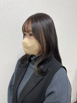 ララ(LALA) ミルクティーベージュ×フェイスフレーミング am