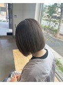 ぱつっとボブ