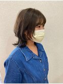 20代30代☆くびれレイヤースタイル×オリーブブラウン