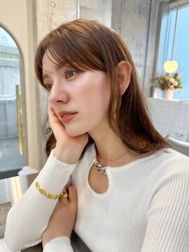 シーシンジュク 新宿南口(Sea shinjuku) 韓国風前髪×シルキーベージュ【髪質改善/新宿/マッシュパーマ】