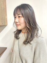 ベルクープス 天王寺店(Belle Coupes) 【BelleCoupes】ふんわりレイヤー インナーカラーベージュ