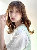 サンプラス(san+)&nbsp;【マユコ】イメチェンシースルーバング前髪こなれミディベージュ