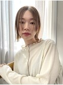 【中目黒】ハイトーンベージュボブ☆