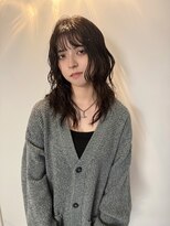 ギグスダブル 栄久屋大通店(gigs double)&nbsp;ダークブラウン/レイヤーカット/ウルフパーマ