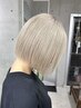 カット＋全体ブリーチ２回＋全体カラー　￥24200→￥22000