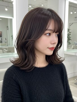 グルグル 本八幡店(GULGUL) 本八幡/ミディアム/顔周り/レイヤーカット/ブリーチなしカラー