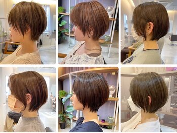 レリーノーブル(Rely Noble)の写真/大人女性に人気ショート/ボブ*繊細なカットで自宅でも扱いやすい◎[西宮北口/髪質改善/白髪ぼかし/学割U24]