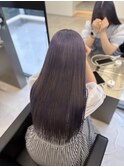 ラベンダー/チェリーブラウンミニウルフデジタルパーマ