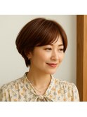ミセス　キャラメルブラウンボブ　20代 30代 40代 50代 60代