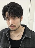 シャドウパーマセンターパート