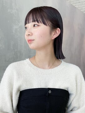 アイティー バイ アルバム 浦和店(IT by ALBUM) くびれミディ韓国ヘア暗めカラーグレージュ_F50024